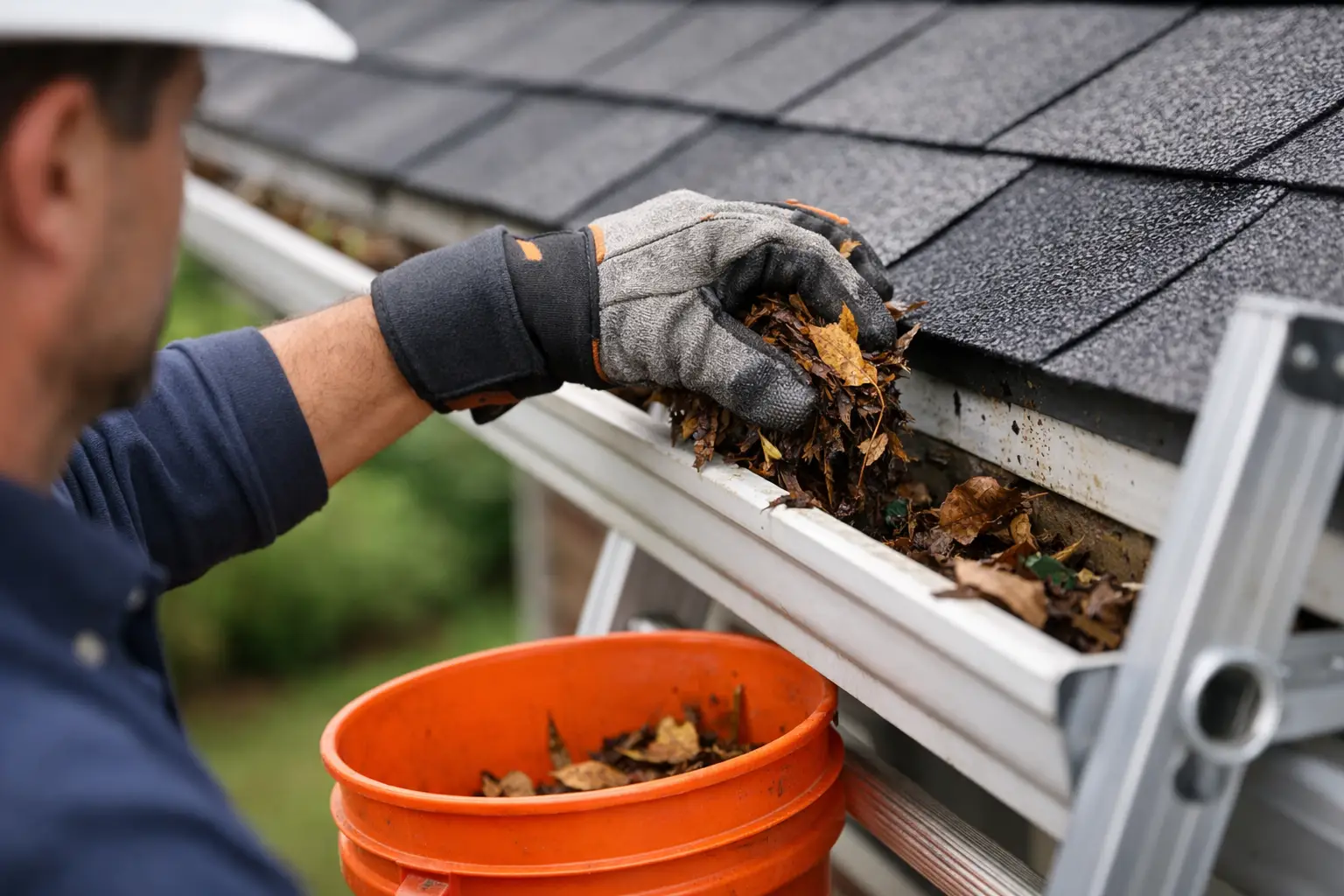 How to Clear Blocked Gutters Safely